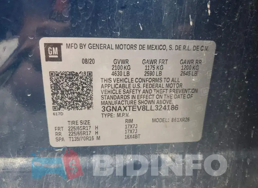 3GNAXTEV8LL324186 Photo# 13