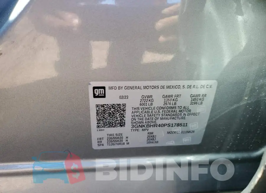 3GNKBHR40PS178511 Photo# 12