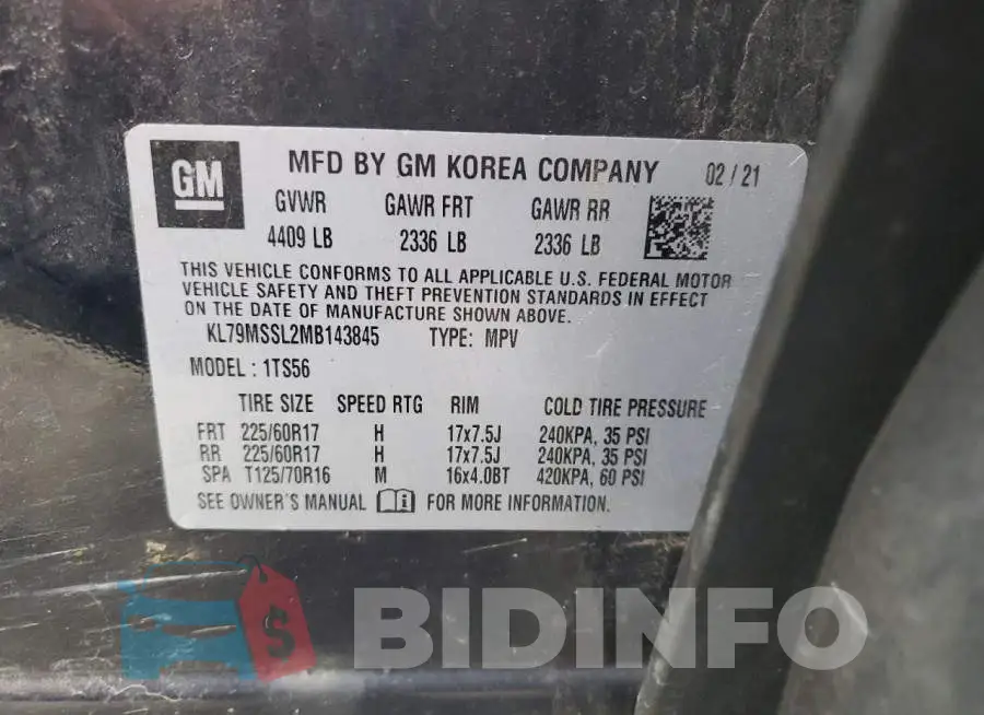 KL79MSSL2MB143845 Photo# 14