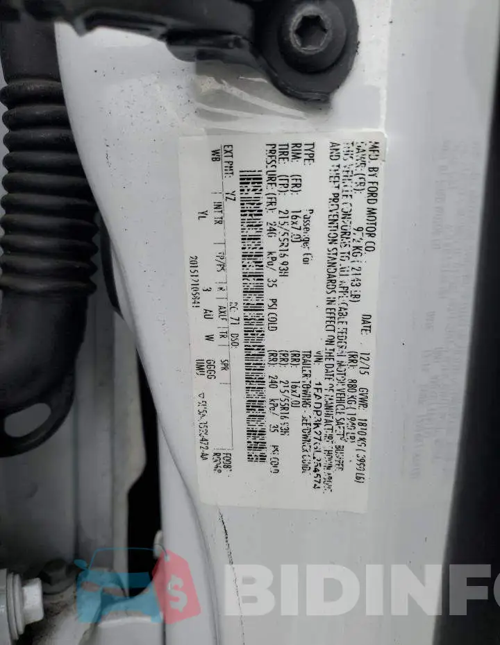 1FADP3K27GL254574 Photo# 13