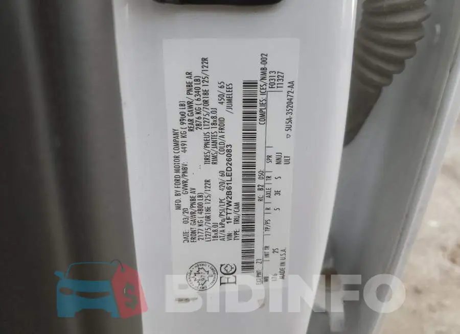 1FT7W2B61LED26083 Photo# 12