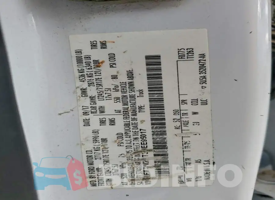 1FT7W2BT3HEE95017 Photo# 12
