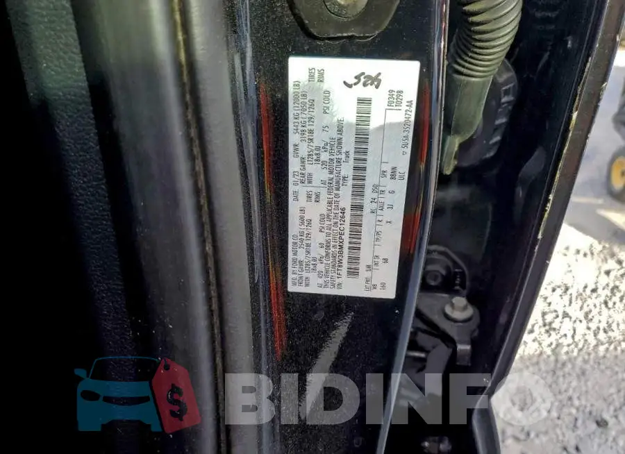 1FT8W3BMXPEC12646 Photo# 12