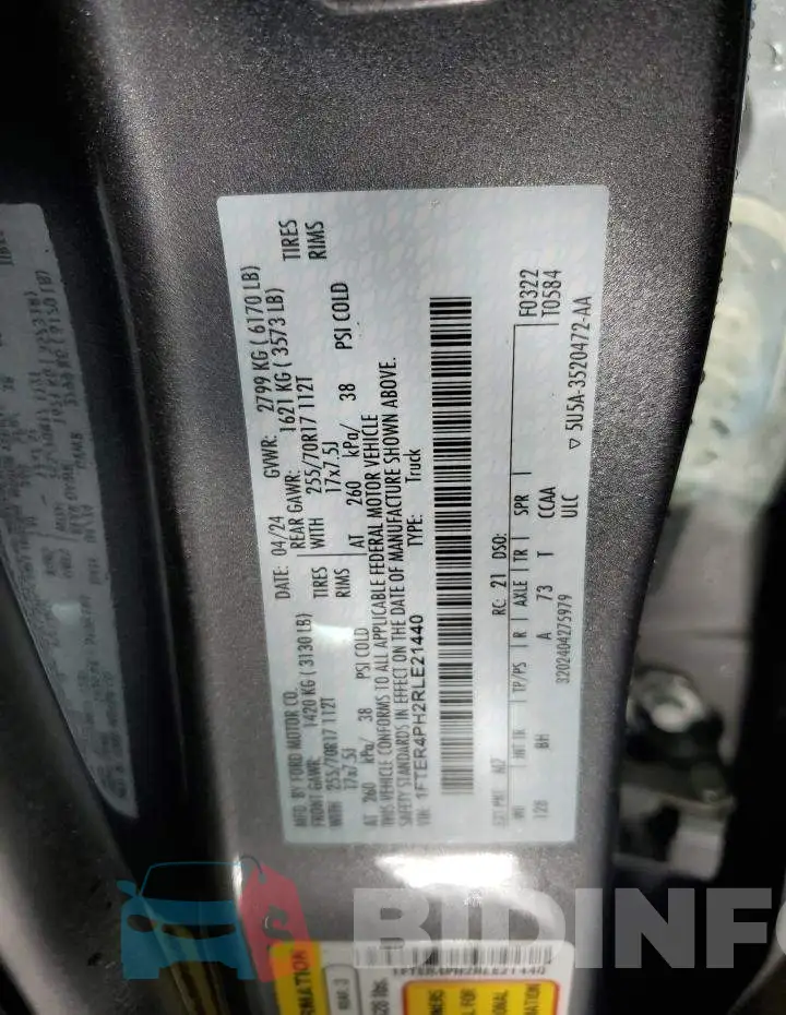 1FTER4PH2RLE21440 Photo# 13