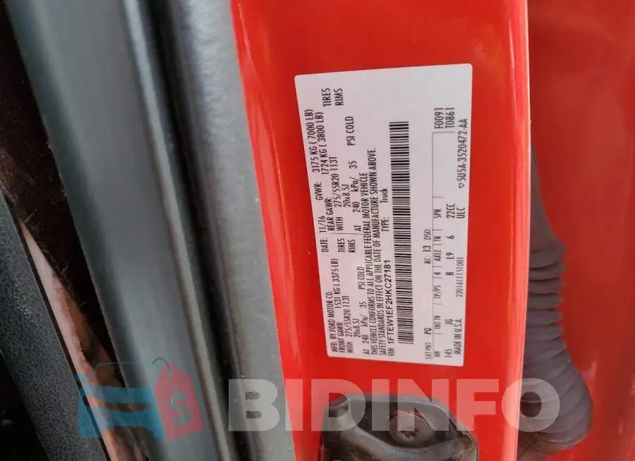 1FTEW1EF2HKC27181 Photo# 13