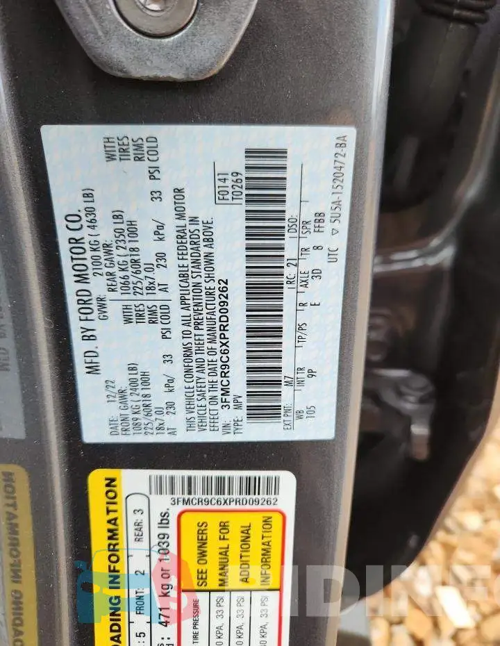 3FMCR9C6XPRD09262 Photo# 13