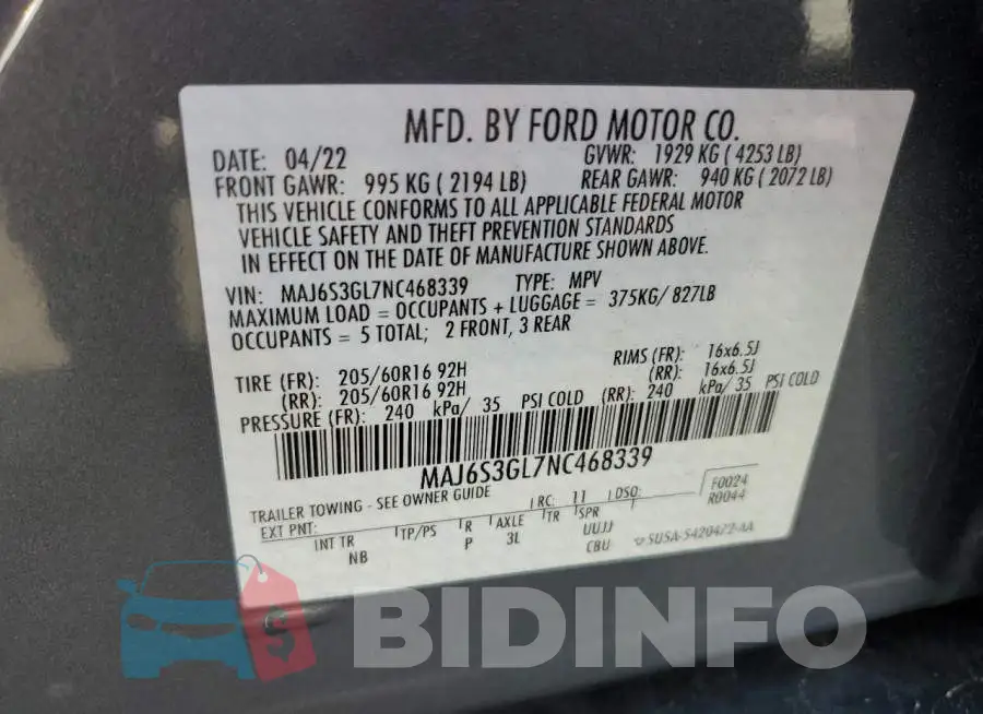 MAJ6S3GL7NC468339 Photo# 14