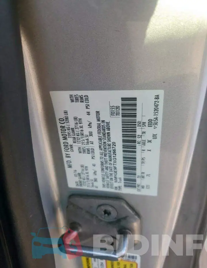 NM0GE9F7XG1266720 Photo# 13