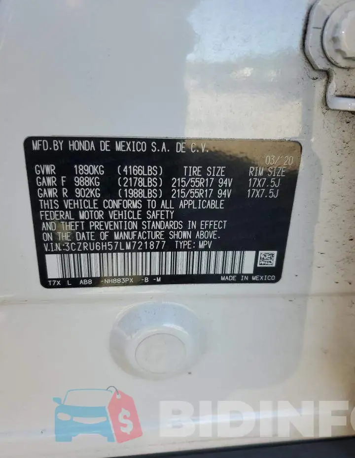3CZRU6H57LM721877 Photo# 14