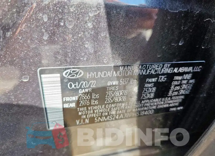 5NMS24AJ2PH518400 Photo# 14