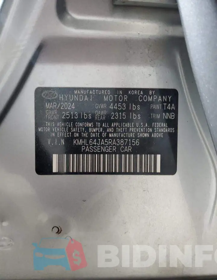 KMHL64JA5RA387156 Photo# 12