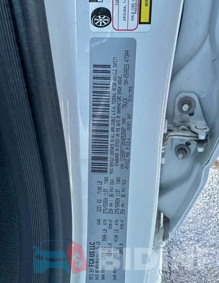 1C6SRFFT2KN553507 Photo# 10