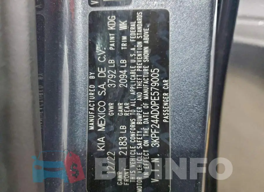 3KPF24AD0PE579005 Photo# 12