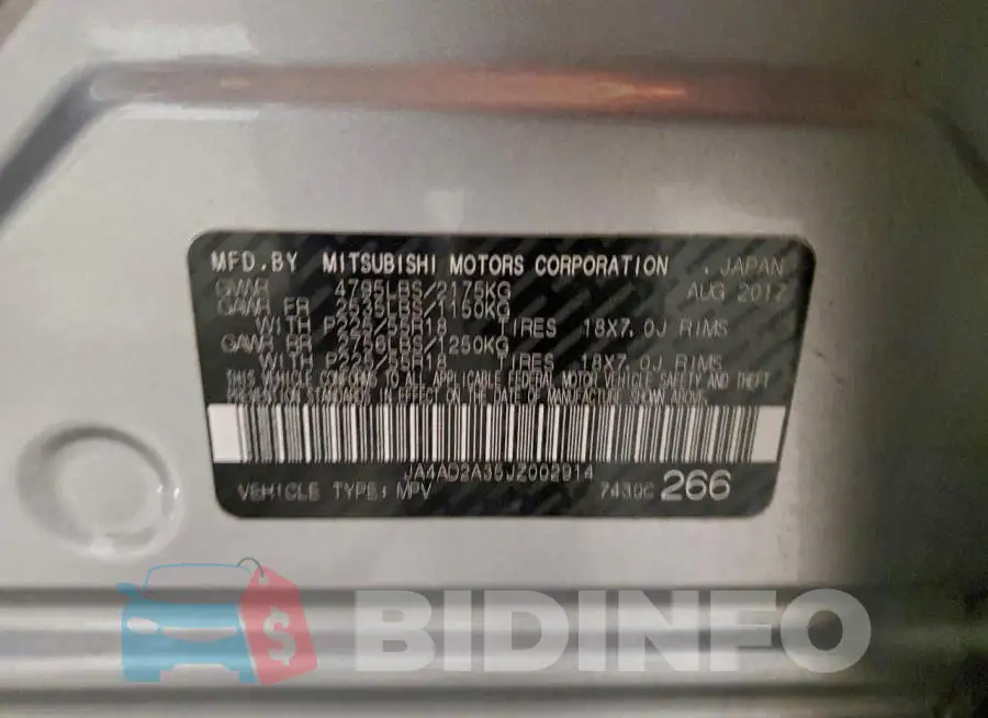 JA4AD2A35JZ002914 Photo# 13