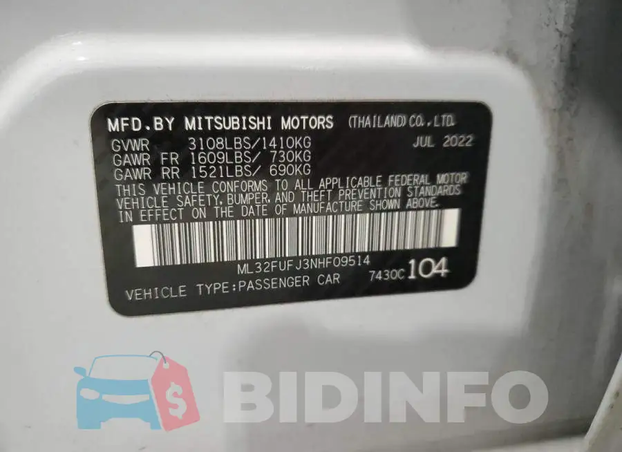 ML32FUFJ3NHF09514 Photo# 12