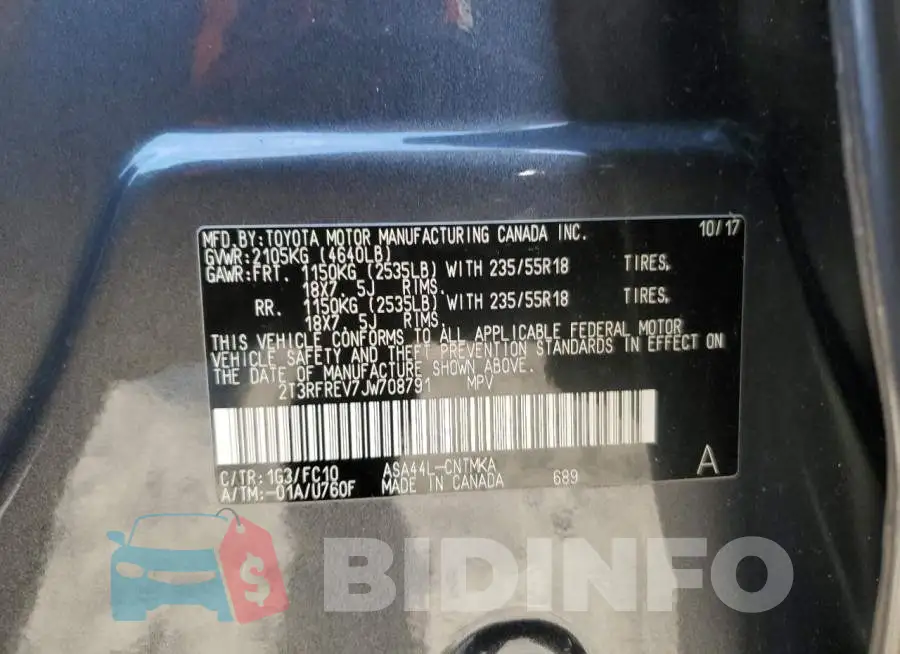 2T3RFREV7JW708791 Photo# 13