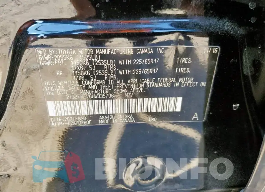 2T3ZFREV6HW335706 Photo# 14