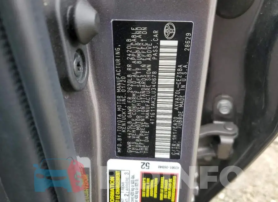 4T1G11AK2LU340678 Photo# 13
