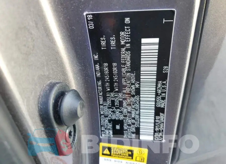 5TDJZRFH6JS854565 Photo# 12