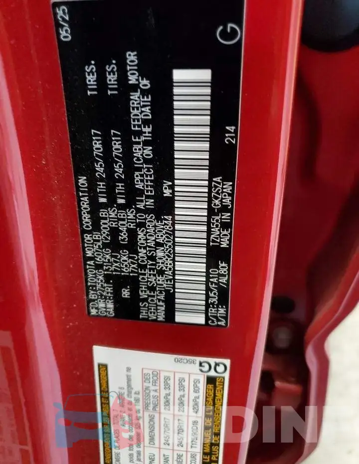 JTEVA5BR2S5027844 Photo# 13