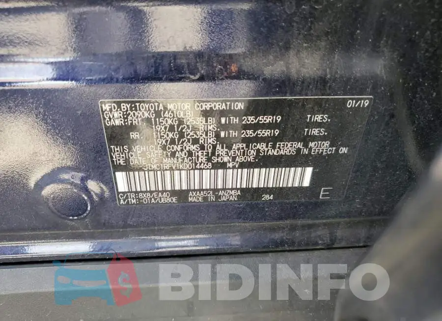 JTMC1RFV1KD014468 Photo# 13