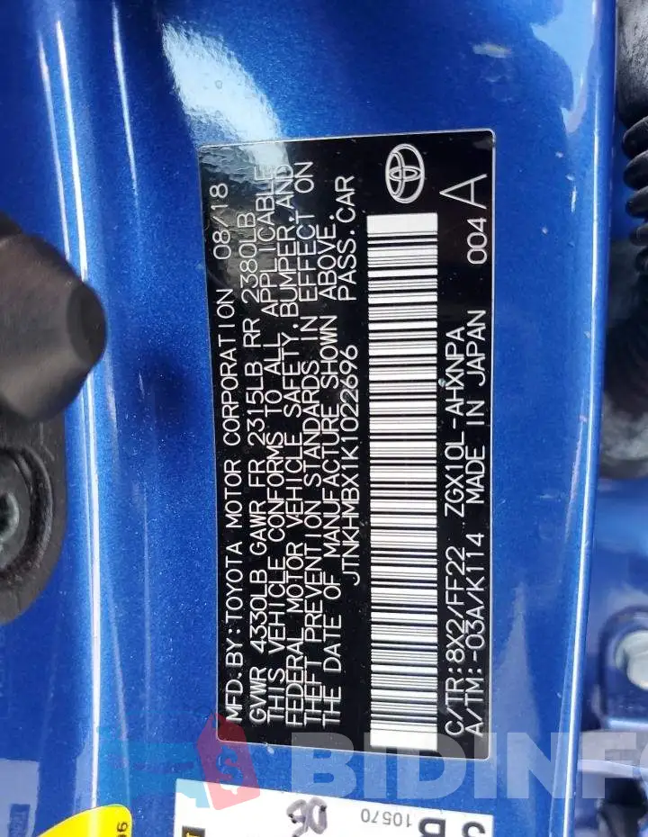 JTNKHMBX1K1022696 Photo# 13