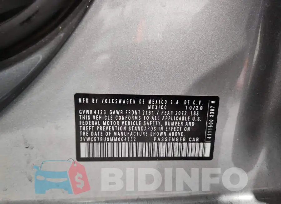 3VWC57BU9MM004152 Photo# 12