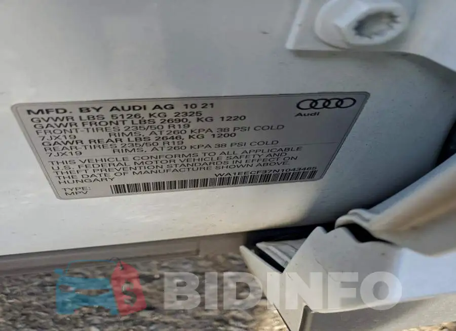 WA1EECF37N1043465 Photo# 13