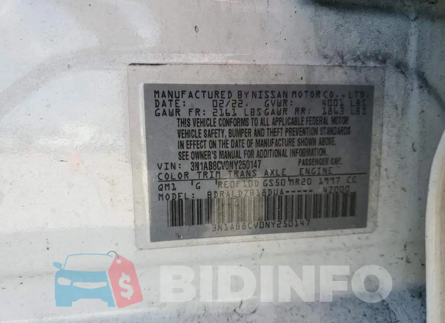 3N1AB8CV0NY250147 Photo# 12