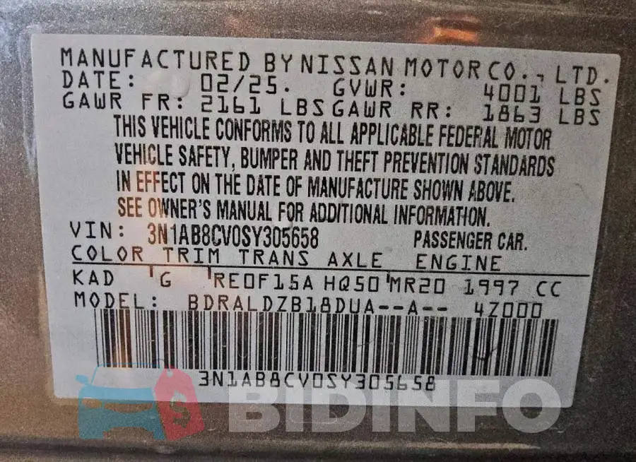 3N1AB8CV0SY305658 Photo# 12