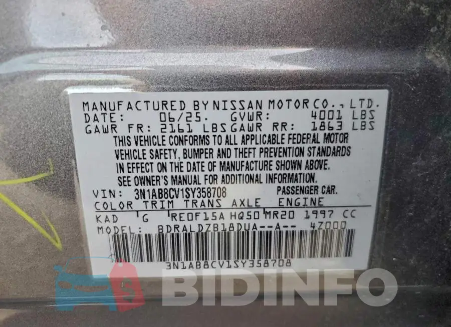 3N1AB8CV1SY358708 Photo# 13