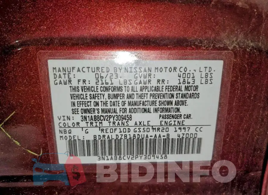 3N1AB8CV2PY309458 Photo# 12