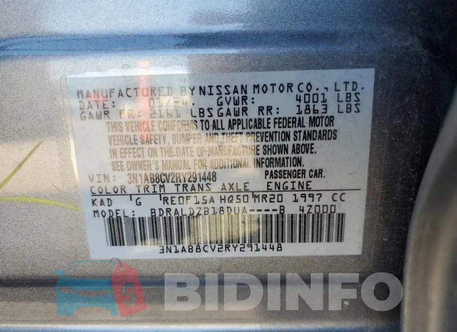 3N1AB8CV2RY291448 Photo# 13