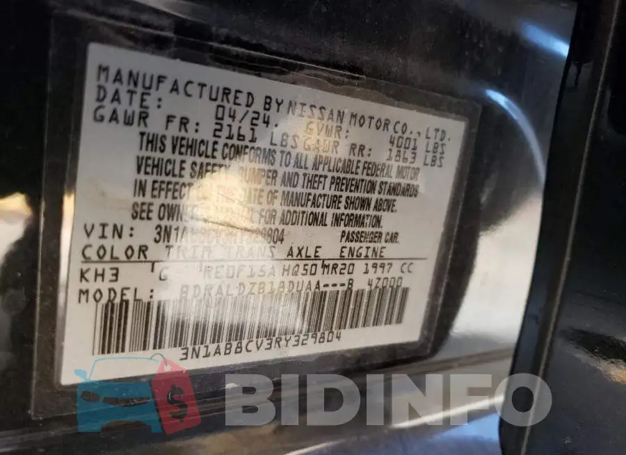 3N1AB8CV3RY329804 Photo# 12