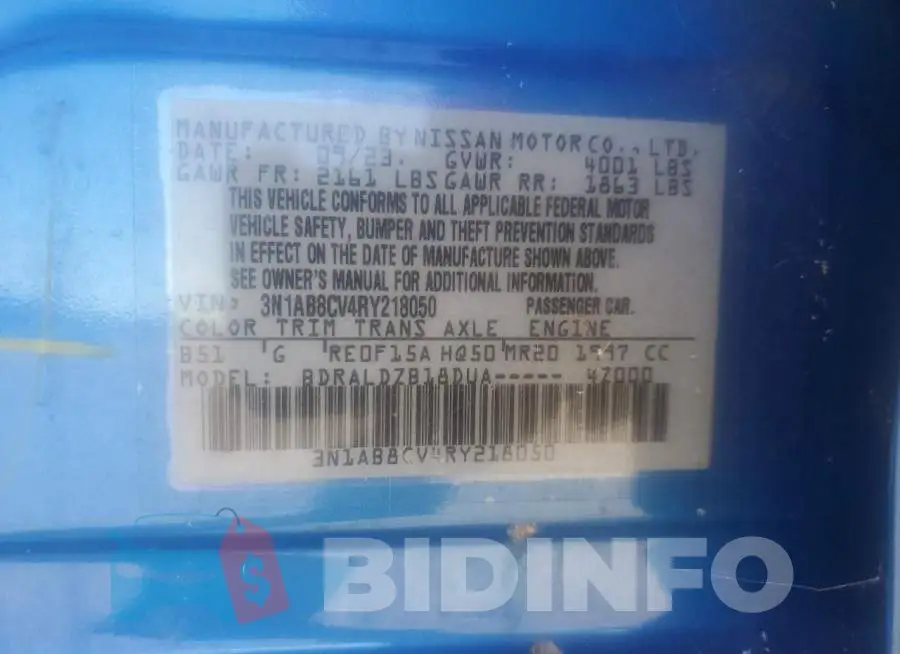 3N1AB8CV4RY218050 Photo# 12