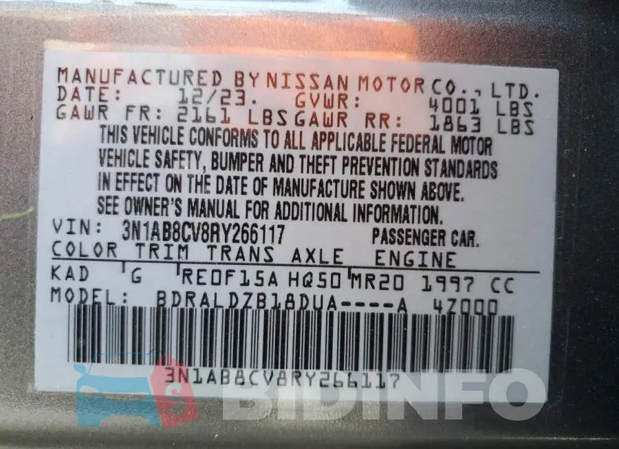 3N1AB8CV8RY266117 Photo# 12