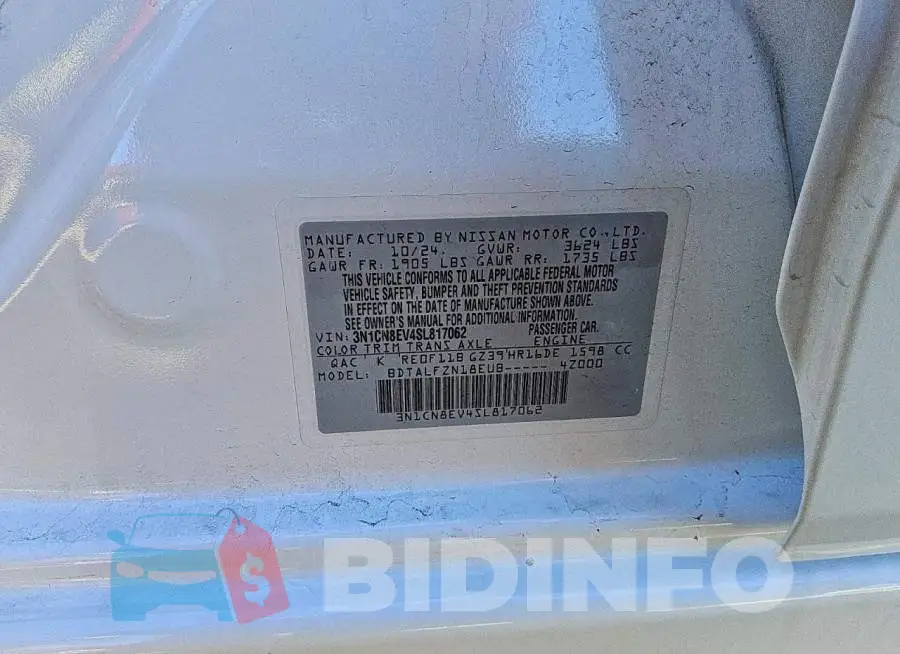 3N1CN8EV4SL817062 Photo# 12
