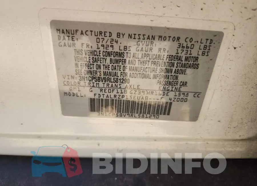 3N1CP5BV9RL581290 Photo# 14