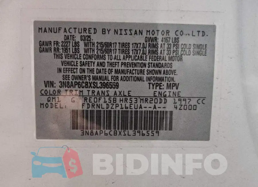 3N8AP6CBXSL396559 Photo# 13
