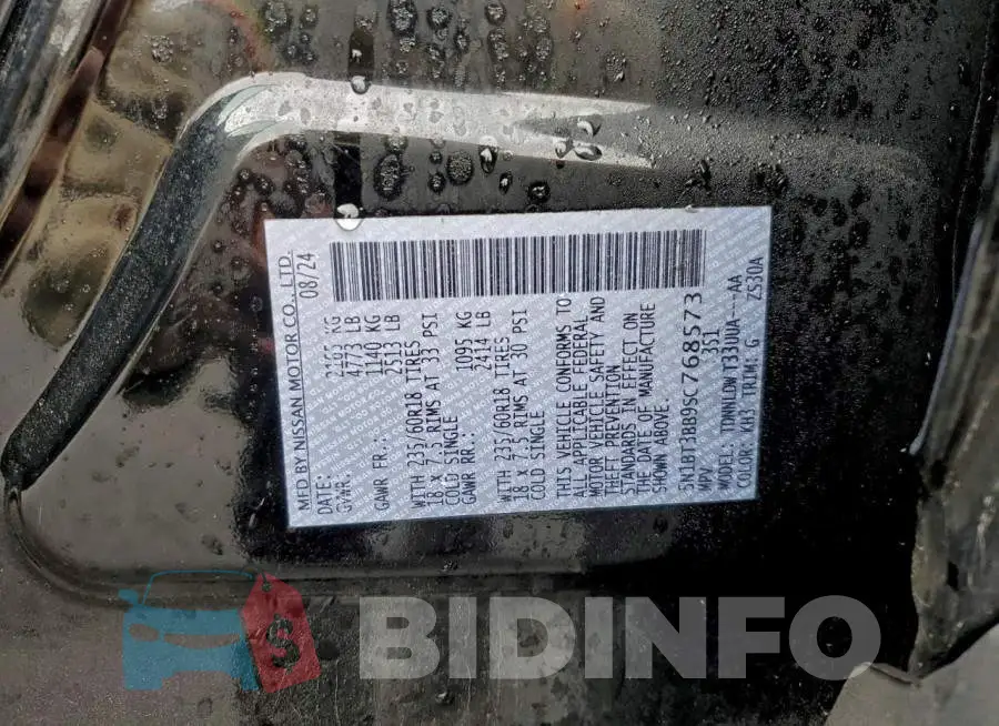5N1BT3BB9SC768573 Photo# 12