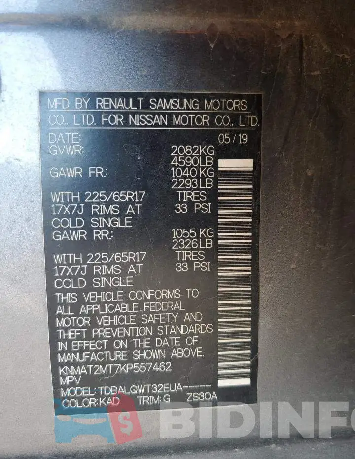 KNMAT2MT7KP557462 Photo# 12