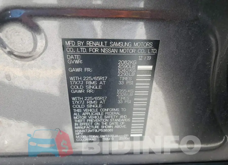 KNMAT2MT9LP538381 Photo# 13
