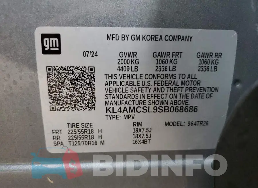 KL4AMCSL9SB068686 Photo# 13