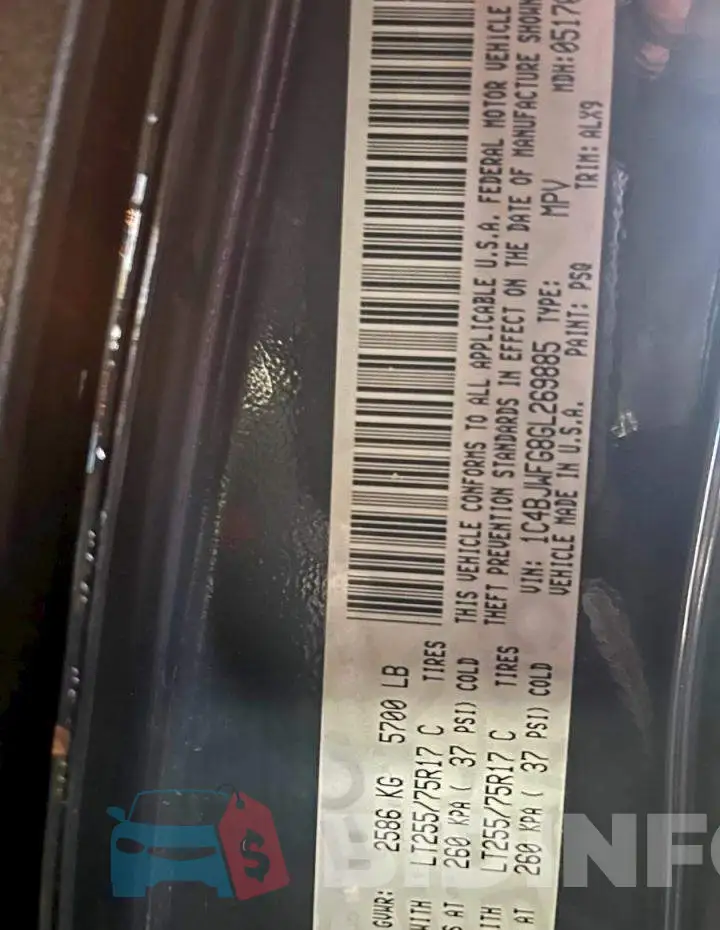1C4BJWFG8GL269885 Photo# 10