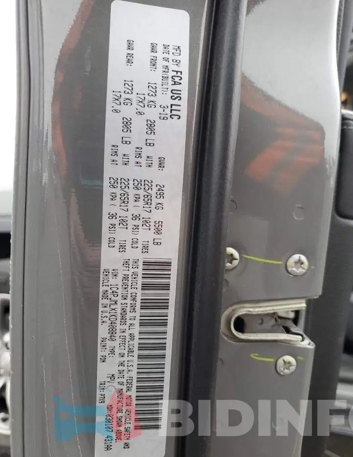 1C4PJMLX1KD408840 Photo# 13
