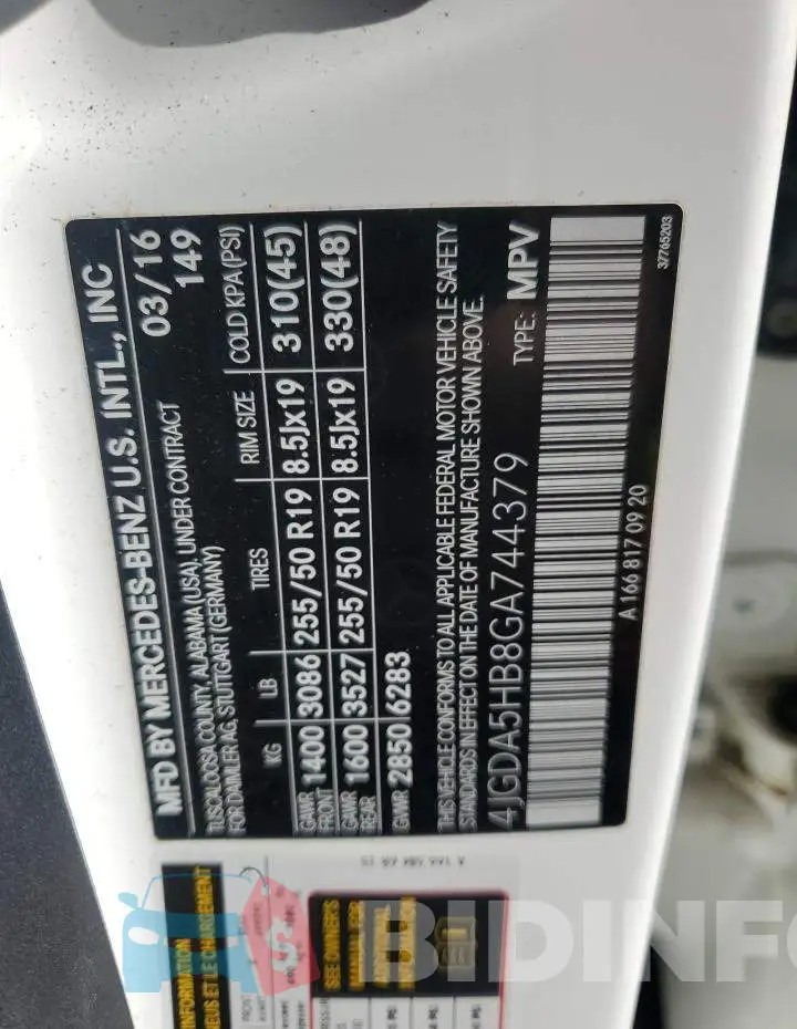 4JGDA5HB8GA744379 Photo# 12