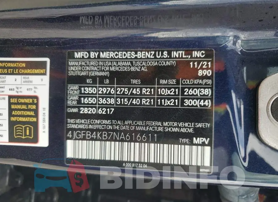 4JGFB4KB7NA616611 Photo# 13
