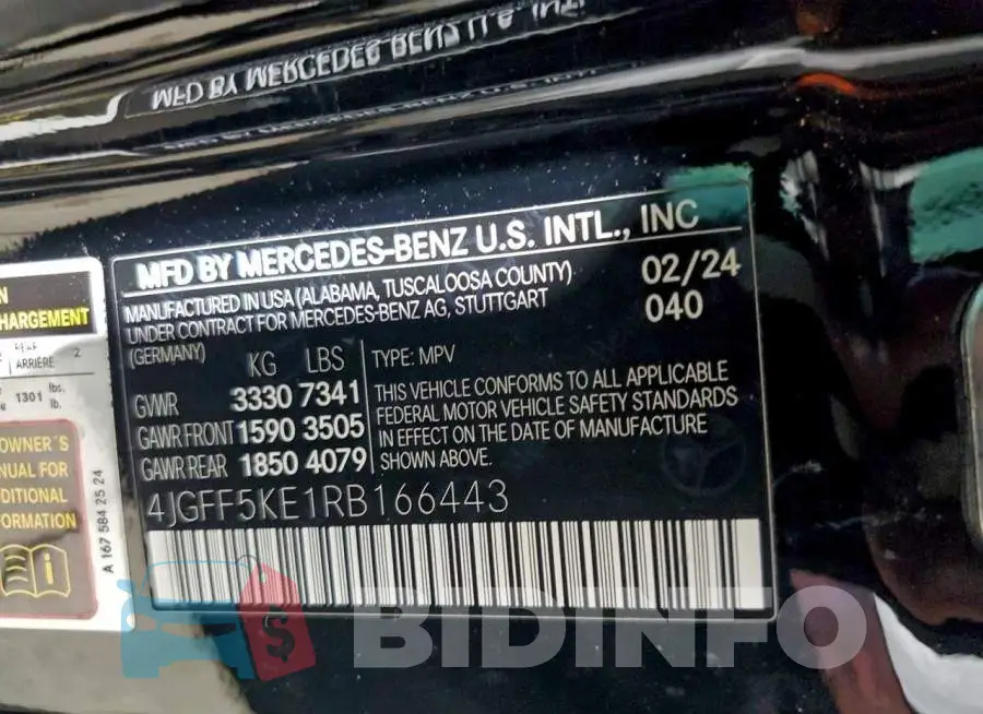 4JGFF5KE1RB166443 Photo# 13