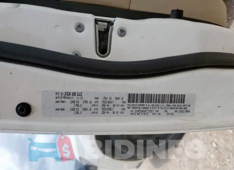 3C4PDDAGXGT173317 Photo# 13