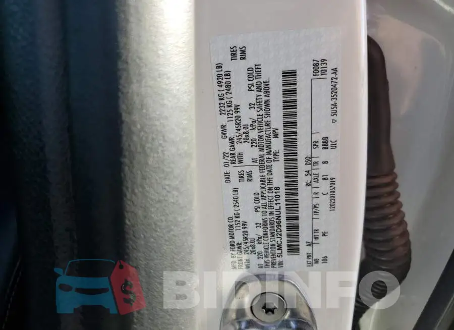 5LMCJ2D96NUL11018 Photo# 13